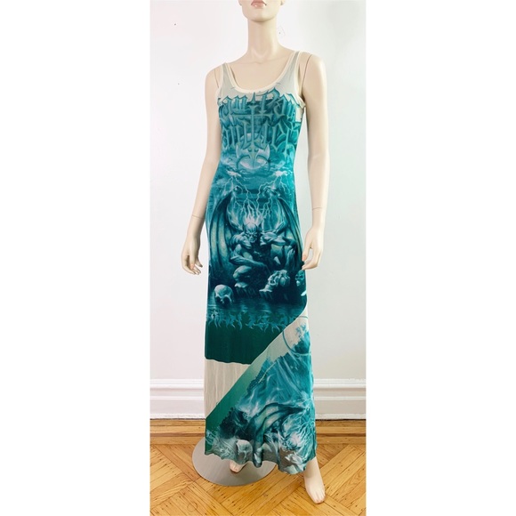 Jean Paul Gaultier Mesh Maxi Dress 